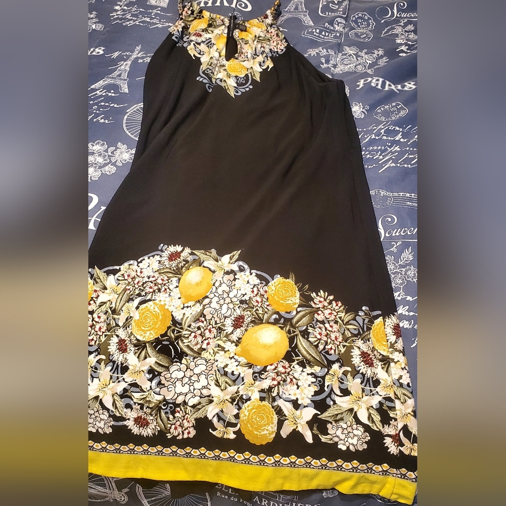 Whbm Reversible Floral Halter Neck Dress - Picture 5 of 11